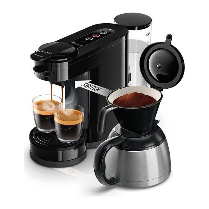 PHILIPS Senseo Switch Kaffeepadmaschine schwarz