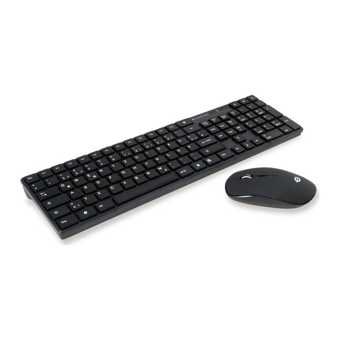 CONCEPTRONIC Wireless Tastatur +Maus Layout DE schwarz