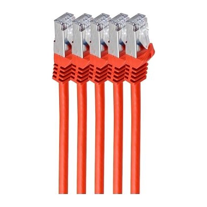 Shiverpeaks RJ45 Patchkabel S/FTP, Cat7 VE5, 1m rot