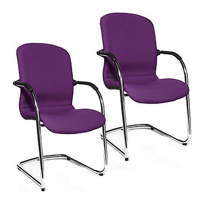 Topstar Besucherstühle Open Chair 110 OC690 T33 lila Stoff, 2 St.