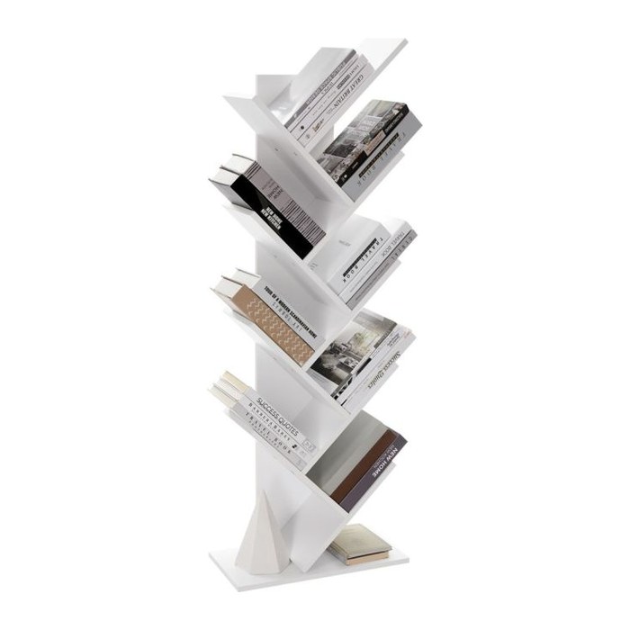 VASAGLE Bücherregal weiß 50,0 x 25,0 x 141,5 cm, 1 St.