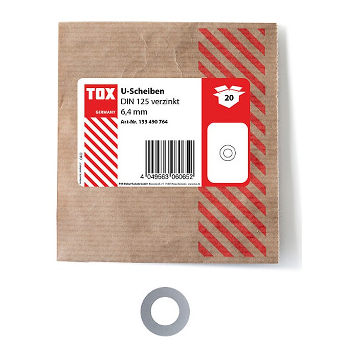 TOX Unterlegscheiben 133490764 6,4 mm, 20 St.