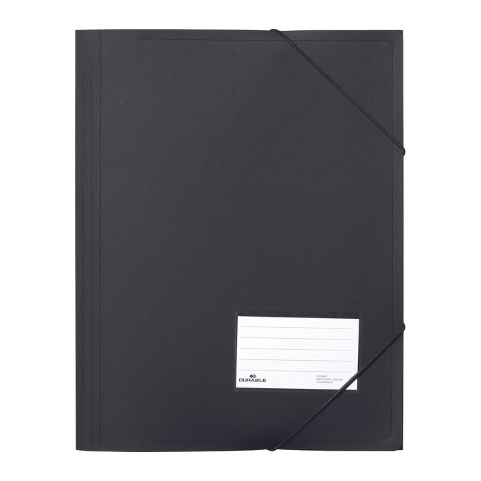 DURABLE Eckspanner DIN A4 schwarz, 5 St.