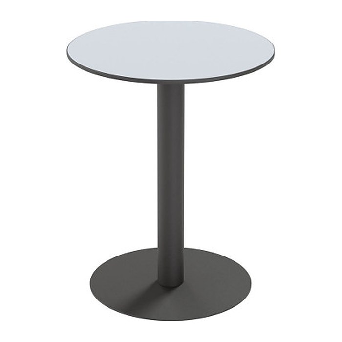 meet powered by PAPERFLOW CROSS Bistrotisch rund HPL-Platte grau 60,0 x 60,0 x 75,0 cm, 1 St.