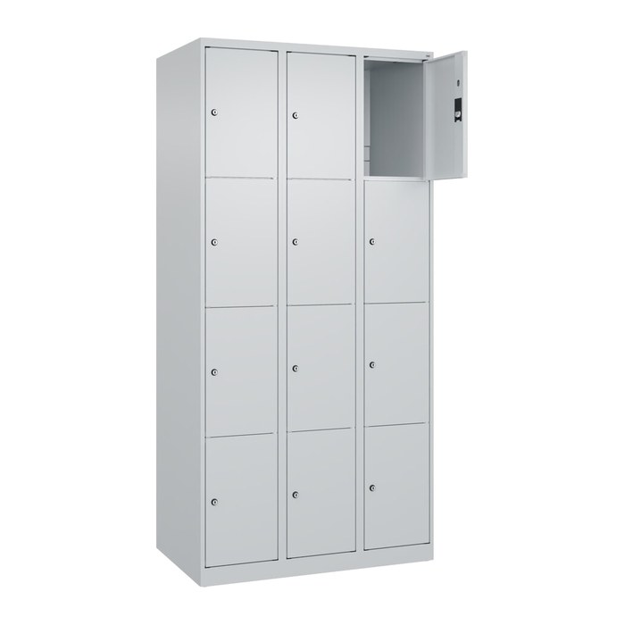 CP Schließfachschrank Classic Plus lichtgrau 080000-304 S10008, 12 Schließfächer 90,0 x 50,0 x 185,0 cm