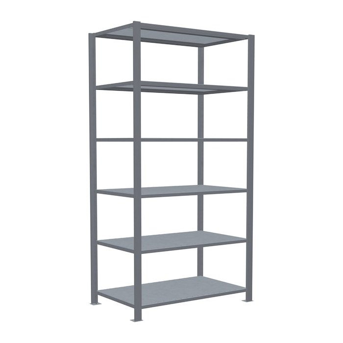 SCHULTE Schwerlastregal MULTIplus 150 17761 silber 100,0 x 60,0 x 200,0 cm