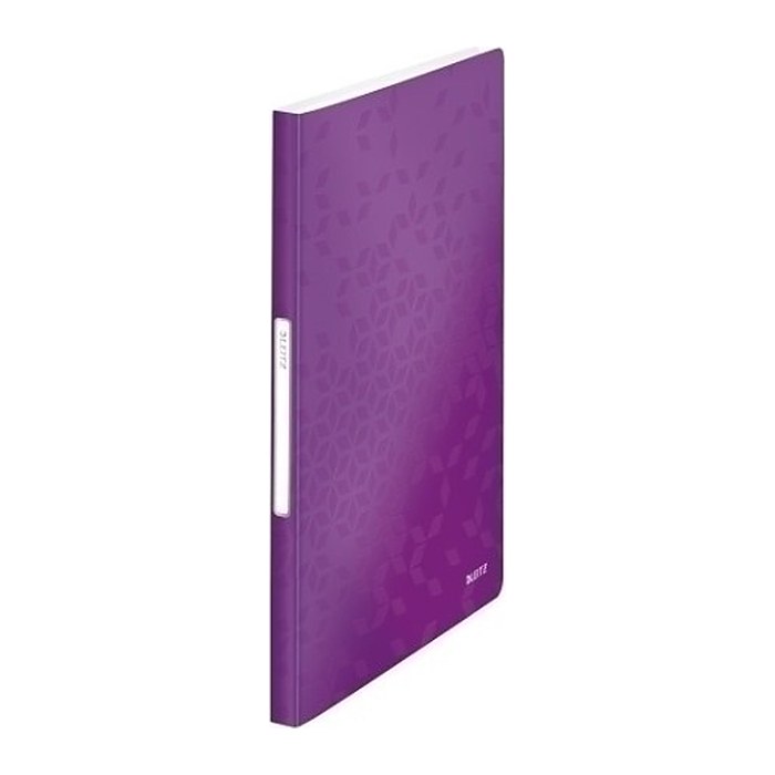 LEITZ WOW Sichtbuch DIN A4, 40 Hüllen violett-metallic, 1 St.