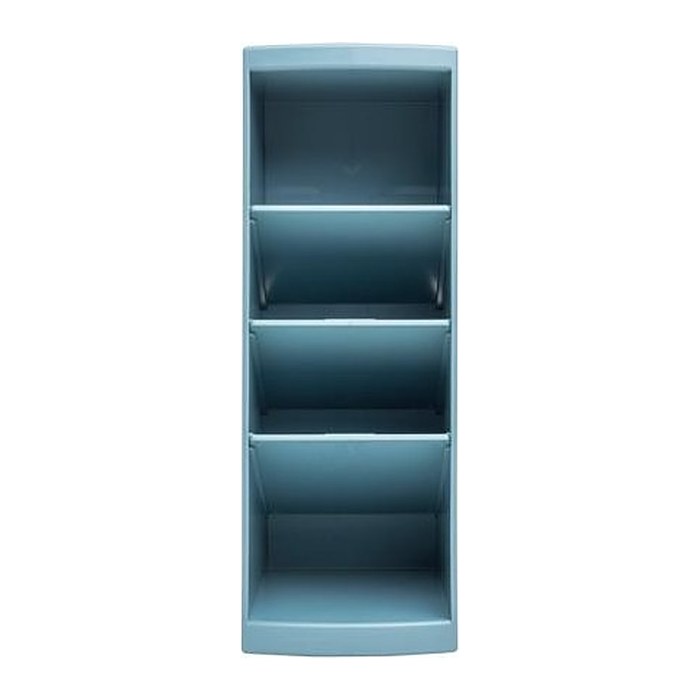 Exacompta Schreibtisch-Organizer Multitower blaugrau Polystyrol 4 Fächer 8,2 x 11,0 x 23,0 cm
