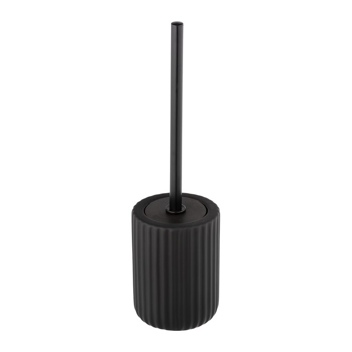 WENKO WC-Garnitur Belluno schwarz Stein, 1 St.