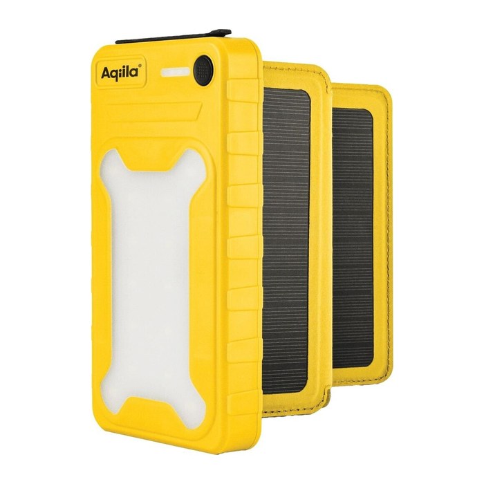 Aqiila® POWERBIRD BS10 Solar-Powerbank 10.000 mAh gelb