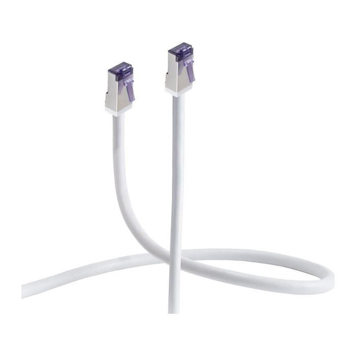 Shiverpeaks Patchkabel CAT 6A S/FTP flex. 500MHz 7,5m weiß