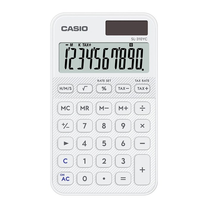 CASIO SL-310YC-WE Taschenrechner weiß