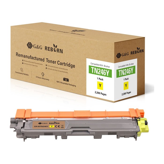 G&G Reborn-Toner kompatibel mit Brother TN-246Y