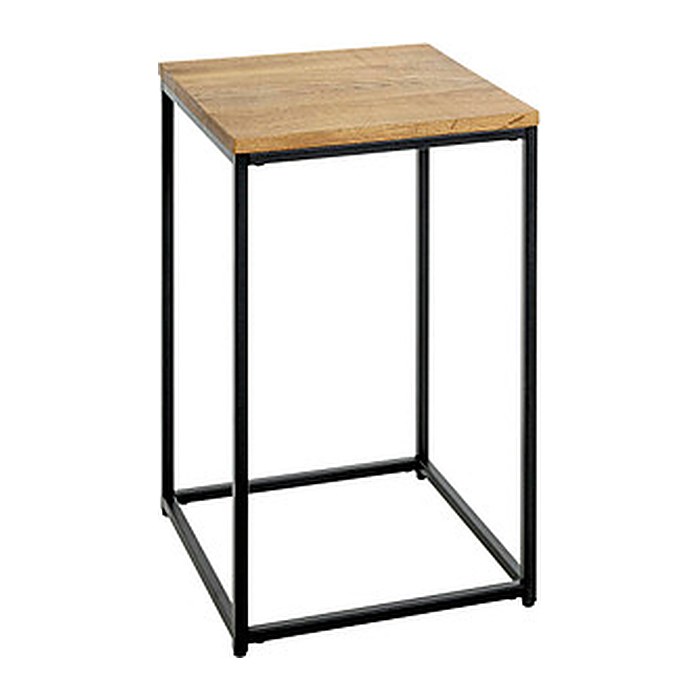 HAKU Möbel Beistelltisch quadratisch Massivholz eiche 35,0 x 35,0 x 60,0 cm, 1 St.