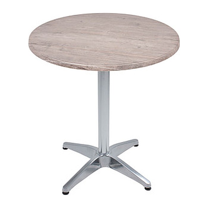 Garden Pleasure BRENTA Bistrotisch rund Spanplatte hellbraun 70,0 x 70,0 x 74,0 cm, 1 St.