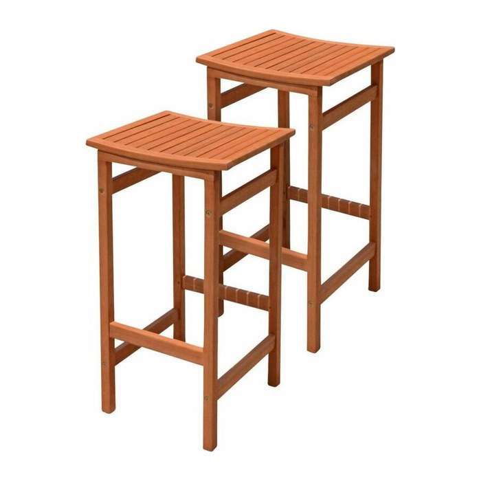 Garden Pleasure Gartenstühle Palmdale braun, 2 St.
