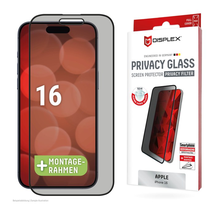 DISPLEX® Privacy Glass Display-Blickschutzglas für Apple iPhone 16