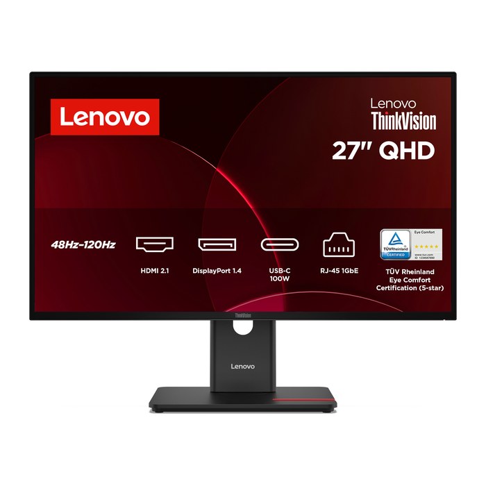 Lenovo ThinkVision T27QD-40 27" QHD HDMI/DP/USB-C