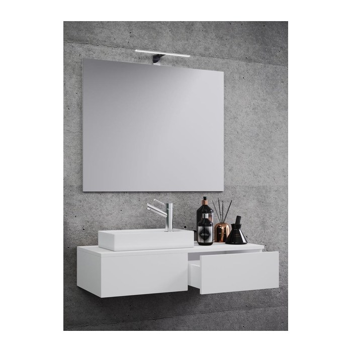 VCM my bath Badmöbel-Set 3-teilig Gudas 914832 weiß 85,0 x 35,0 x 29,5 cm