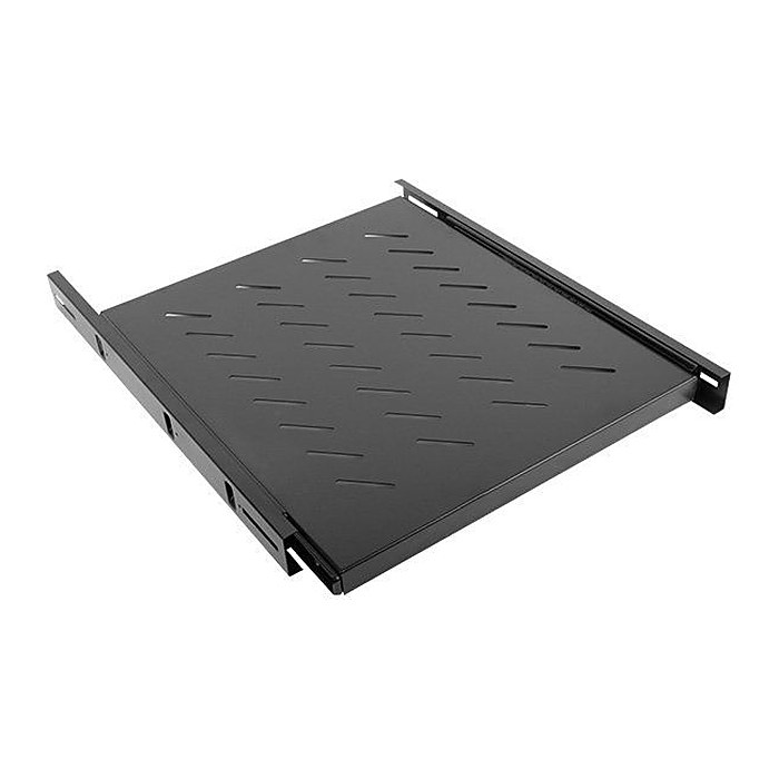 LANBERG 19" Fachboden 1U 463x550mm, max. 60kg, ausziehbar sw