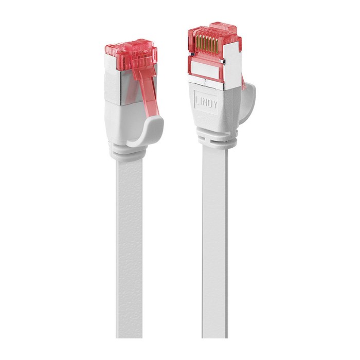 LINDY Patchkabel Cat6 U/FTP Flachband weiß 2.00m