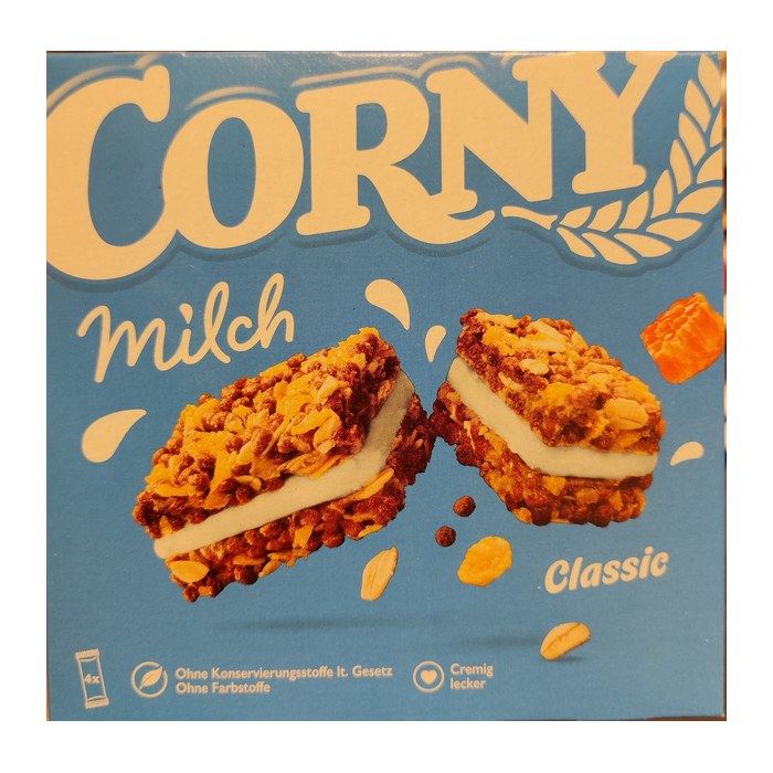 CORNY milch Classic Müsliriegel 4 Riegel, 4 St.