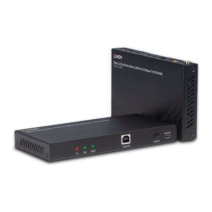 LINDY 100m Cat.6 HDMI 4K60 HDBaseT KVM Extender IR/RS-232