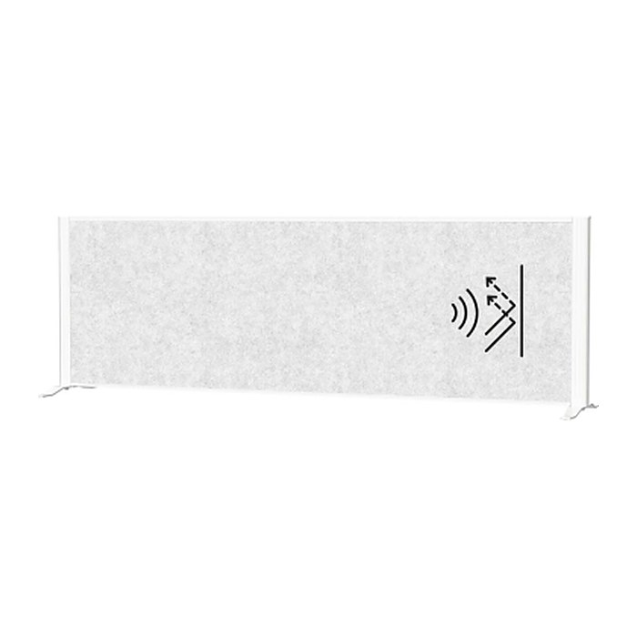 MAUL Akustik-Tischtrennwand MAULconnecto 9852602, hellgrau 160,0 x 50,0 cm, 1 St.