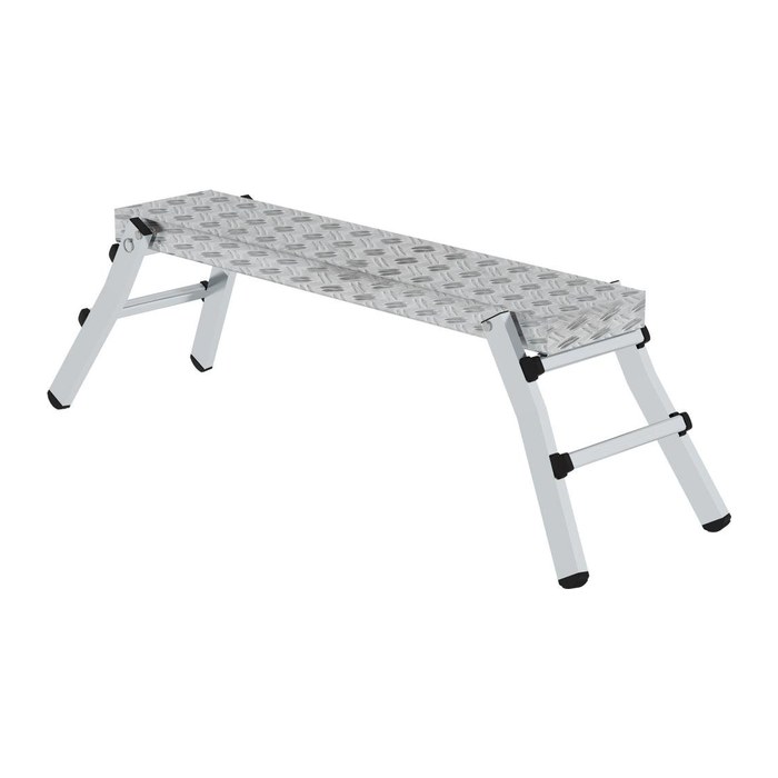 MUNK Arbeitsplattform 30404 klappbar silber 4 Sprossen 130,0 x 29,0 cm