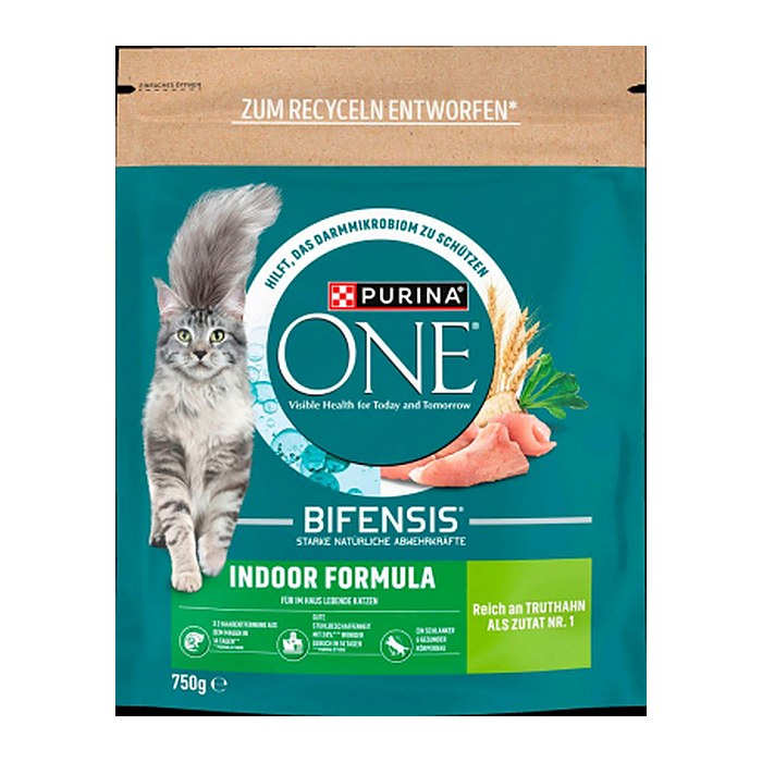 PURINA ONE® Katzen-Trockenfutter BIFENSIS® INDOOR FORMULA Truthahn 750,0 g