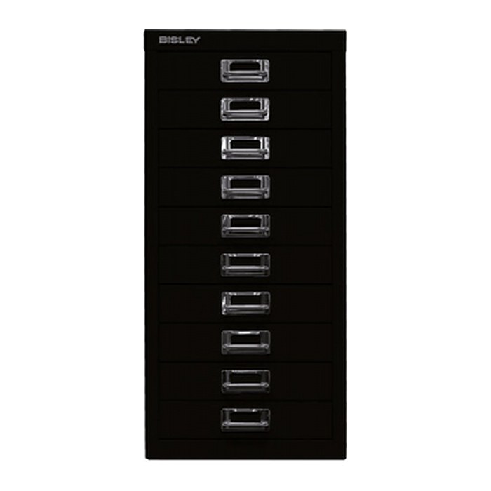 BISLEY MultiDrawer™ L2910 Schubladenschrank schwarz 10 Schubladen 27,8 x 38,0 x 59,0 cm, 1 St.