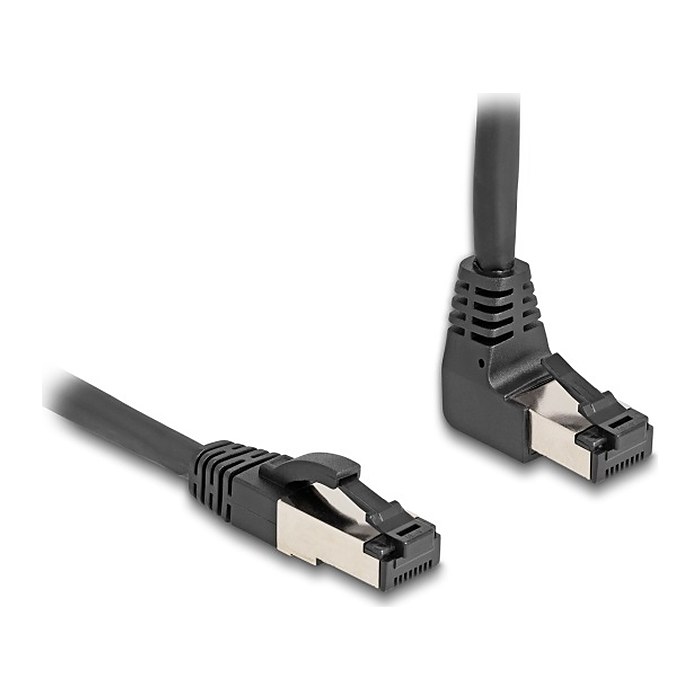 DELOCK RJ45 Netzwerkkabel Cat.8.1S/FTP 90° oben gew./gerade