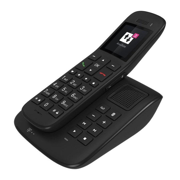 Telekom Sinus A32 Schnurloses Telefon mit Anrufbeantworter ebenholz