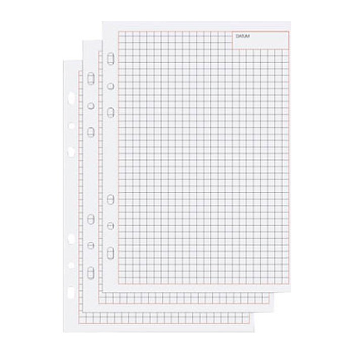 bind Ringbuch-Ergänzungsblätter kariert A5, 50 Blatt