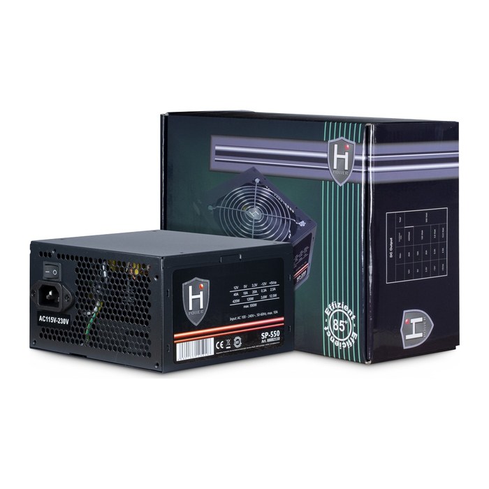 Inter-Tech Netzteil 550W HIPOWER SP-550 1X 120mm Lüfter retail