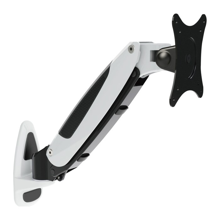 ergoleben Monitor-Halterung GS120WM EL0005 weiß, schwarz, silber für 1 Monitor, Wandhalterung
