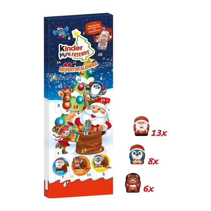 kinder Mini Friends Adventskalender 24 St./164,0 g, 1 St.