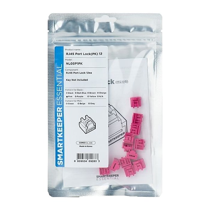 SmartKeeper Basic "RJ45 Port" Blocker pink 12 Stk.