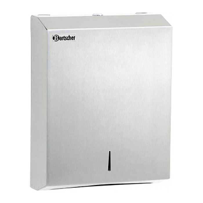Bartscher Papierhandtuchspender ILZF10 850006 silber Chromnickelstahl gebürstet, 1 St.
