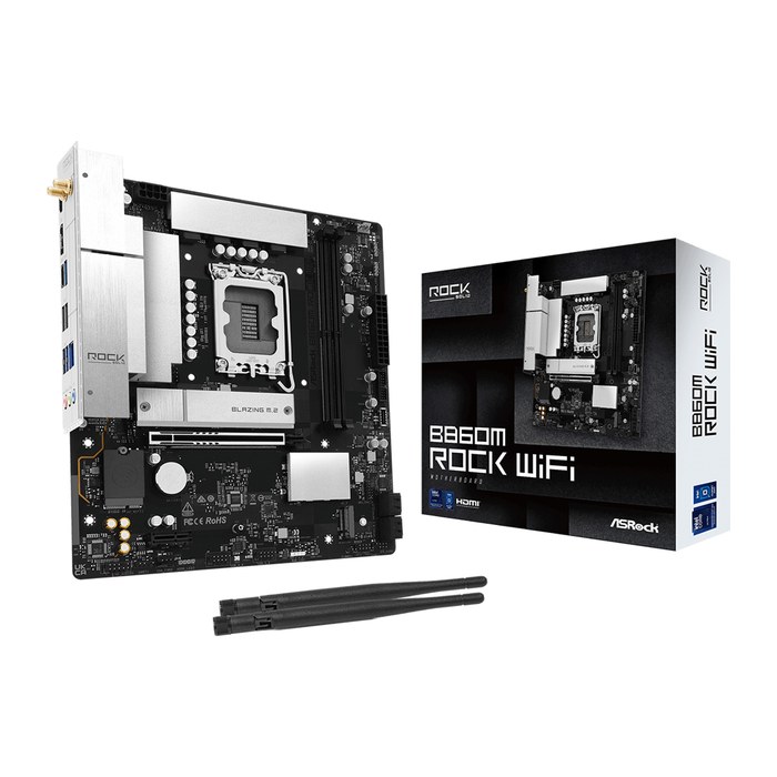 ASRock B860M Rock Wifi 1851 mATX HDMI/DP DDR5