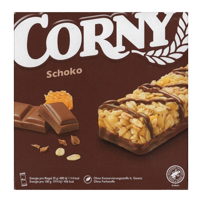 CORNY Schoko Müsliriegel 6 Riegel, 6 St.
