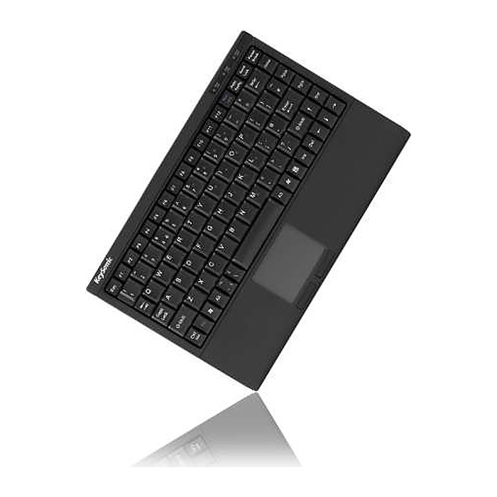 KeySonic Mini Tastatur mit Touchpad ACK-540U+ US Schwarz
