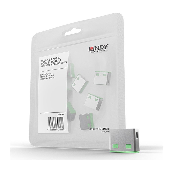 LINDY USB Typ A Portschlösser 10xGrün Erweiterung für 40451