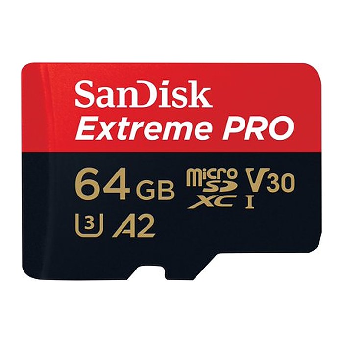SanDisk Speicherkarte microSDXC-Card Extrem PRO, 64 GB, 1 St.