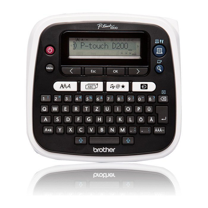 brother P-touch D200BW Beschriftungsgerät schwarz, weiß