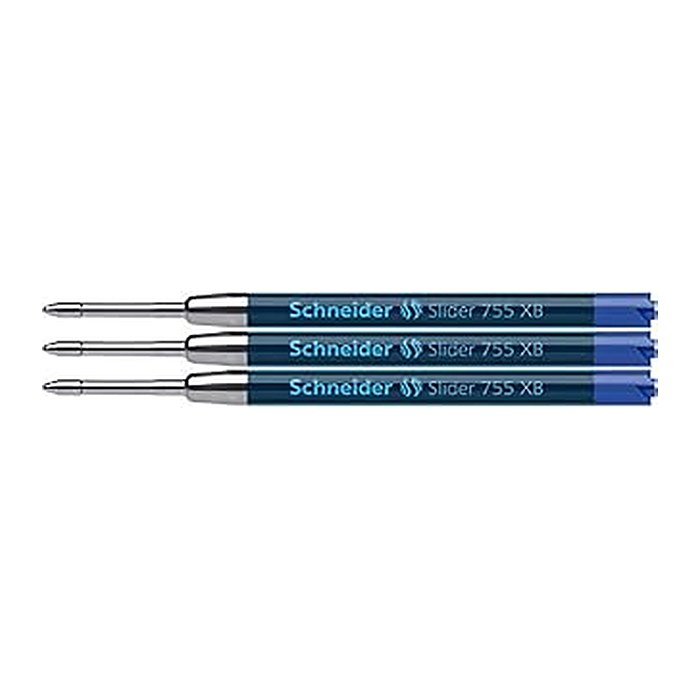 Schneider Slider 755 Kugelschreiberminen XB blau, 3 St.