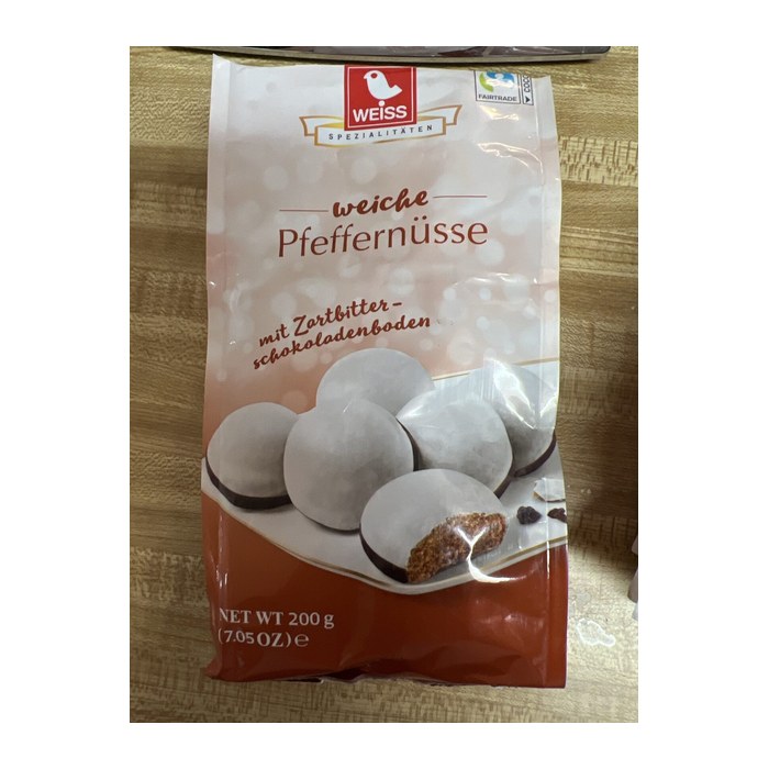 WEISS Pfeffernüsse mit Schokoladenboden 200,0 g, 1 St.
