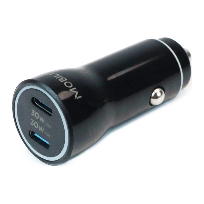 Mobilis Energia Charger 60W Car Charger 2 USB-C 1 USB-A SB