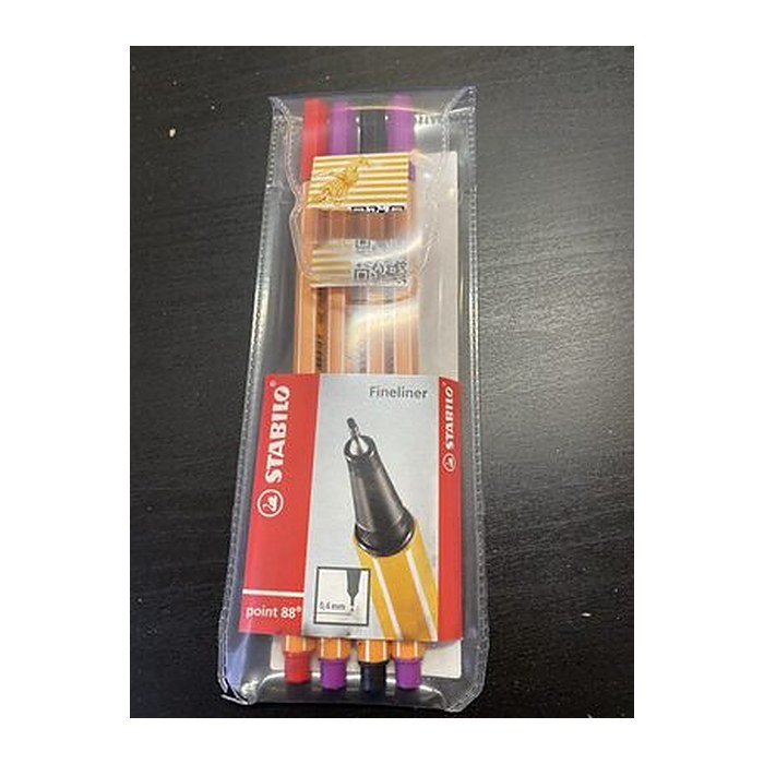 STABILO point 88 Fineliner farbsortiert 0,4 mm, 6 St.