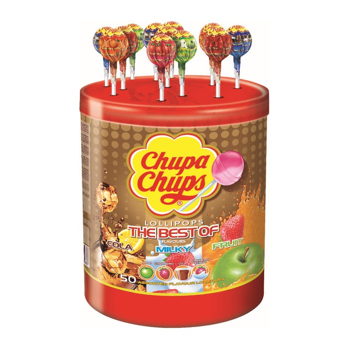 Chupa Chups THE BEST OF Lutscher 50x 12,0 g, 50 St.
